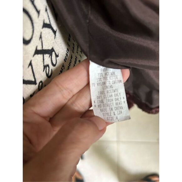 Giancarlo Ferrari Women's Chocolate Sculpted Velvet Jacket - Picture 7 of 9